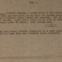 Letter to Mother/Family (page 6)